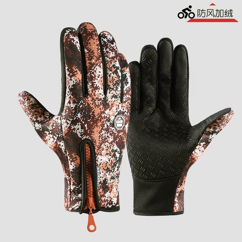 Gants d'hiver tactiles doublés polaire
