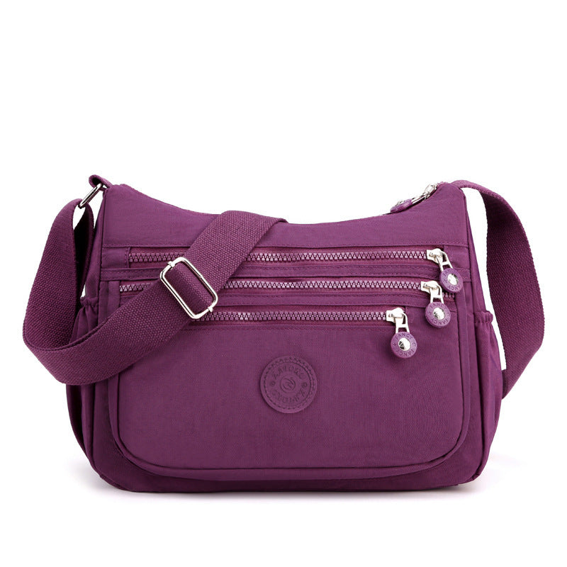 Sac Bandoulière en Nylon Multi-Poches – Léger & Grande Capacité