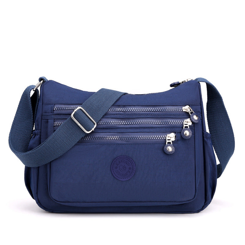 Sac Bandoulière en Nylon Multi-Poches – Léger & Grande Capacité
