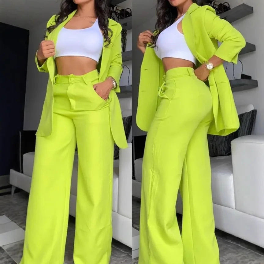 Ensemble tailleur femme blazer et pantalon