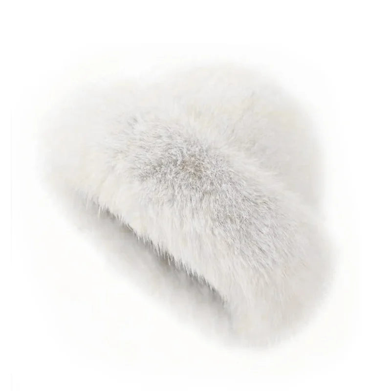 Cache-oreilles fausse fourrure femme