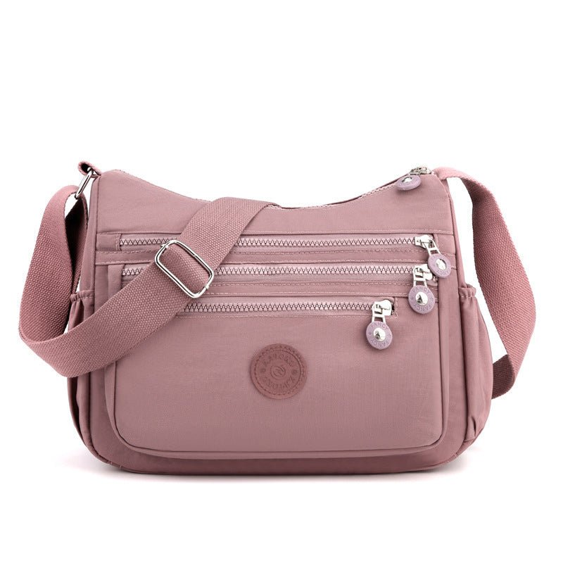 Sac Bandoulière en Nylon Multi-Poches – Léger & Grande Capacité