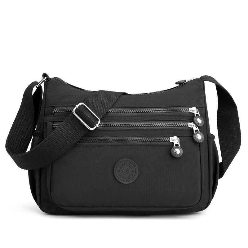 Sac Bandoulière en Nylon Multi-Poches – Léger & Grande Capacité