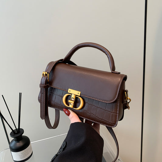 Petit sac carré vintage porté épaule – AMINA MODE