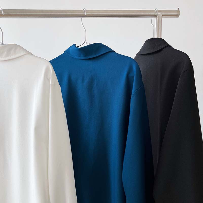 Chemise Femme Col V à Manches Longues – Légère & Élégante