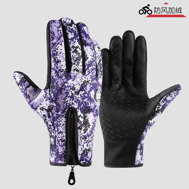 Gants d'hiver tactiles doublés polaire
