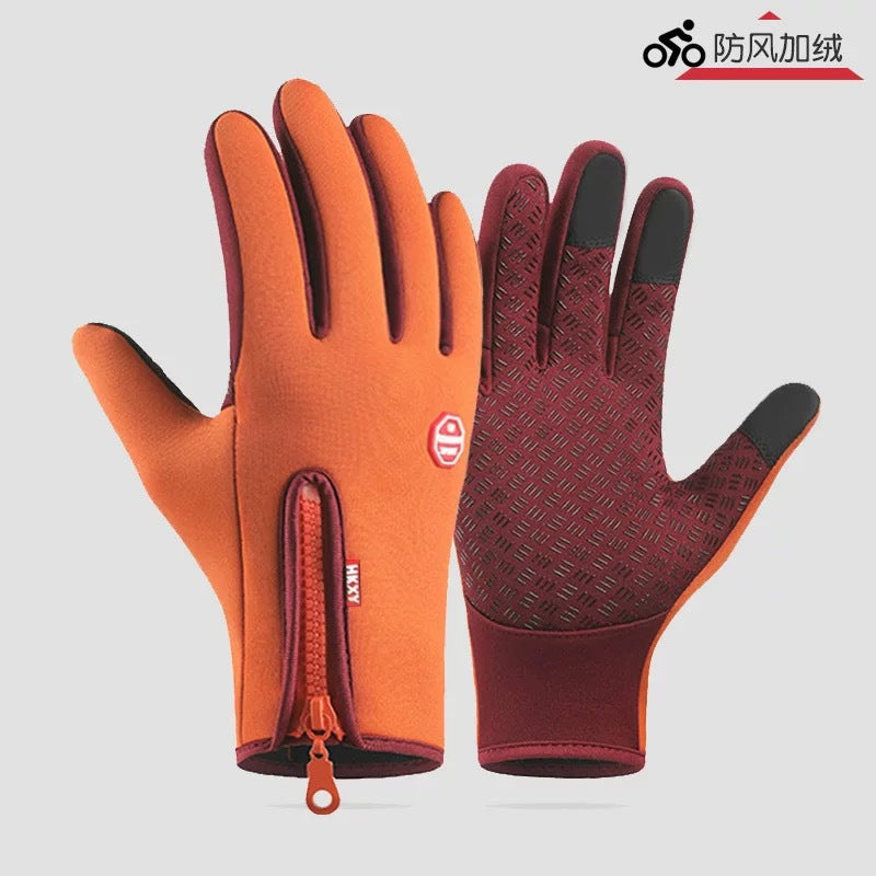 Gants d'hiver tactiles doublés polaire