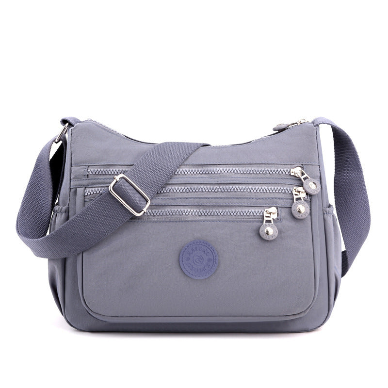 Sac Bandoulière en Nylon Multi-Poches – Léger & Grande Capacité