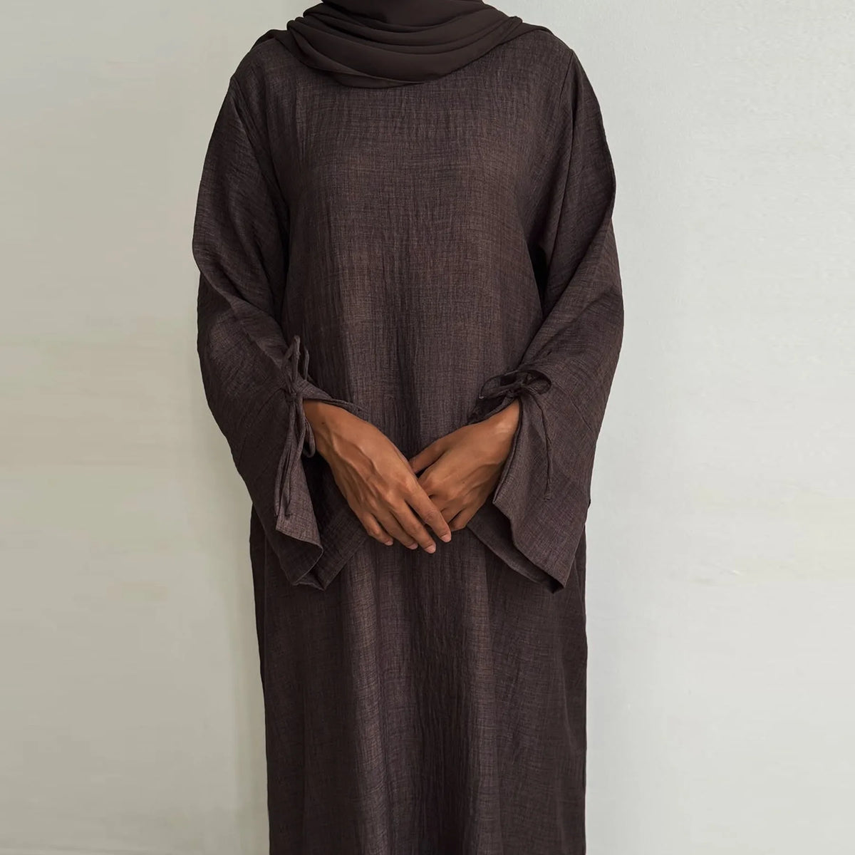Abaya ample femme coupe droite – vue 2