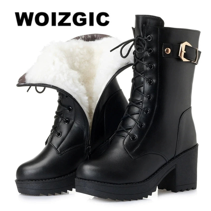 Bottines d’hiver fourrées femme – AMINA MODE
