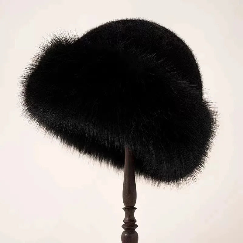 Bonnet fausse fourrure femme
