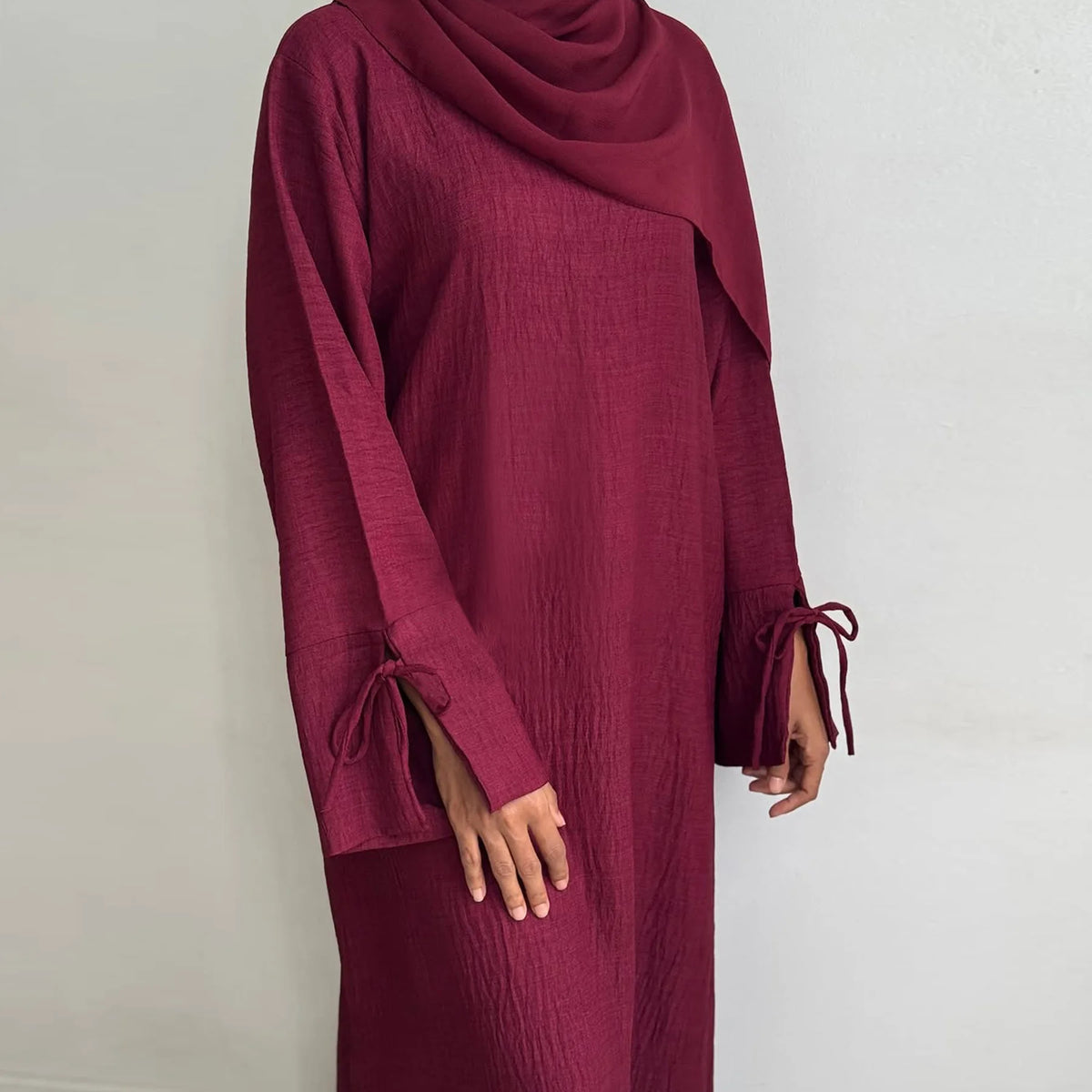Abaya ample femme coupe droite – vue 3