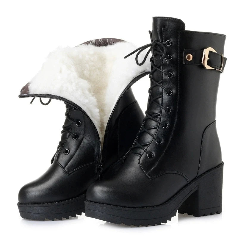 Bottines d’hiver fourrées femme – vue 5