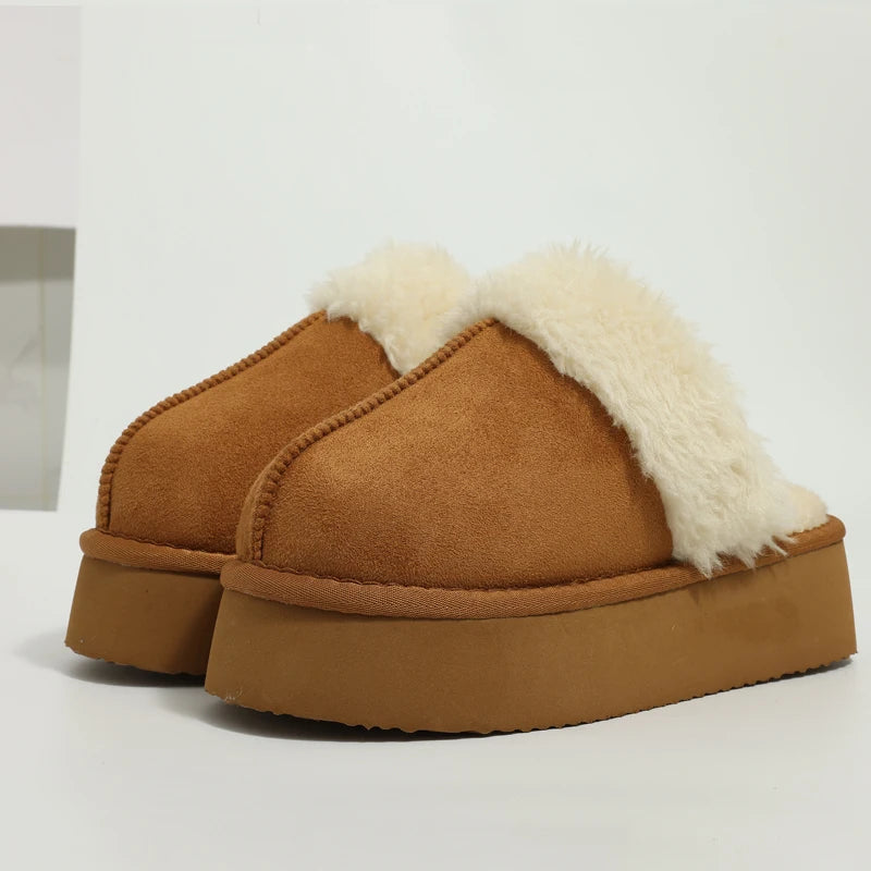 Chaussons d'hiver moelleux femme