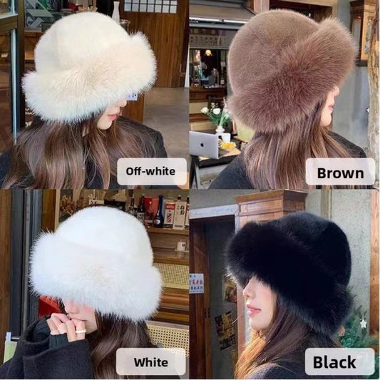 Bonnet fausse fourrure femme – AMINA MODE