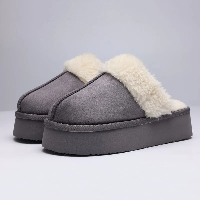 Chaussons d'hiver moelleux femme