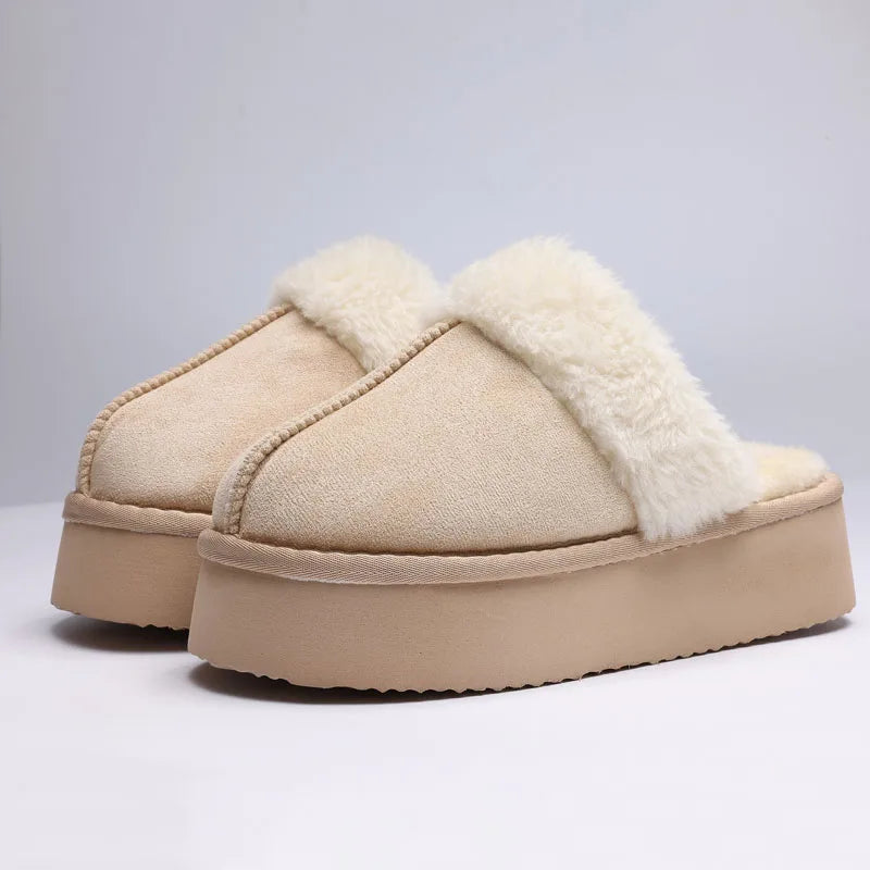 Chaussons d'hiver moelleux femme
