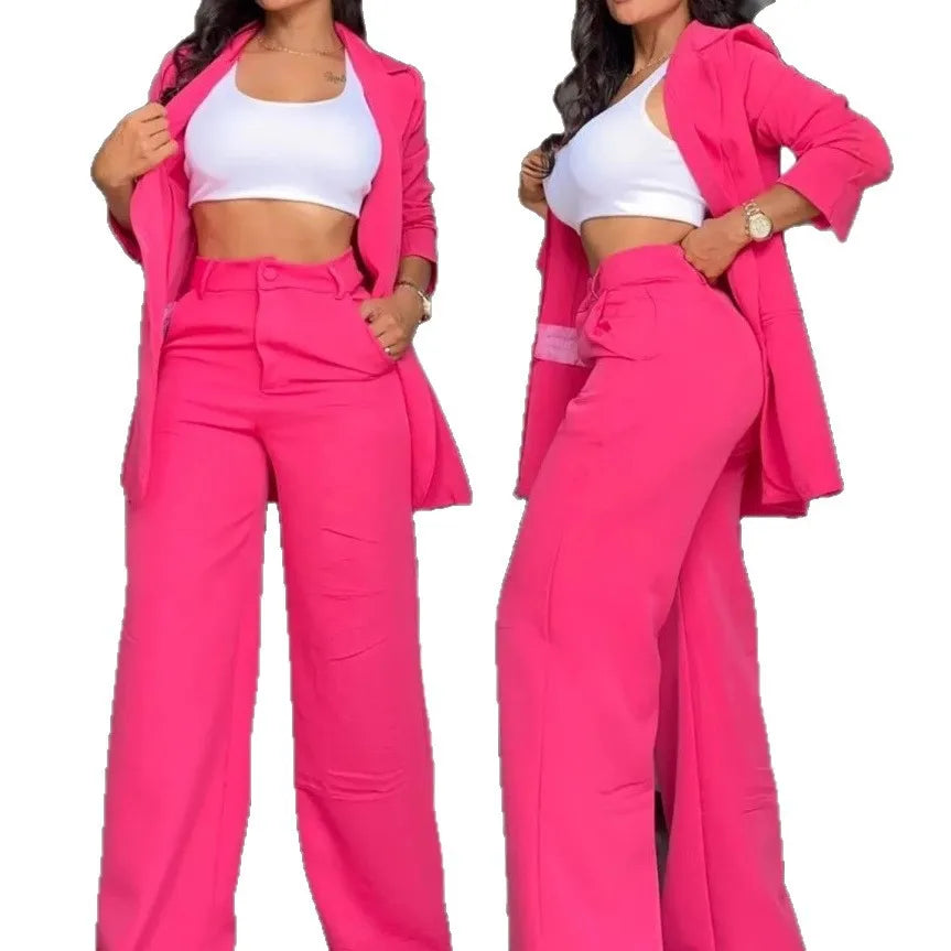 Ensemble tailleur femme blazer et pantalon