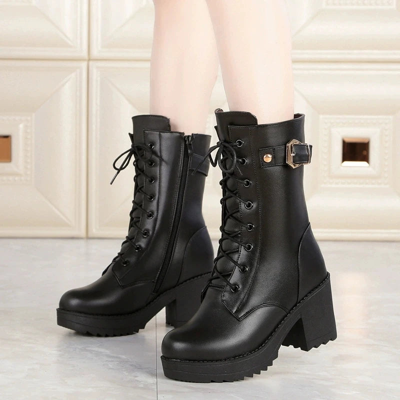 Bottines d’hiver fourrées femme – vue 2