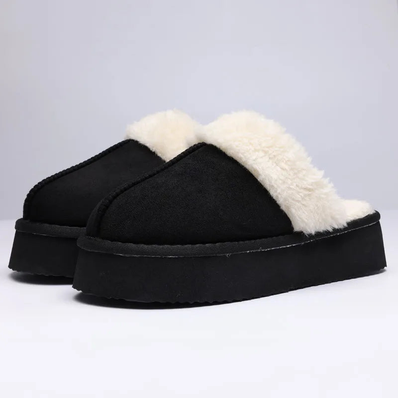 Chaussons d'hiver moelleux femme