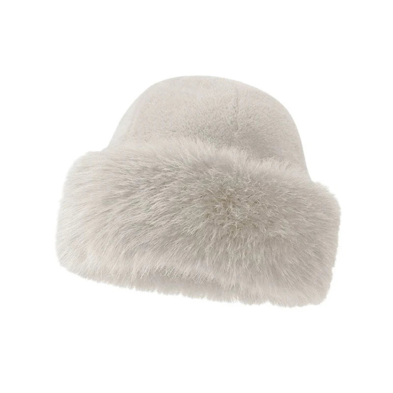 Bonnet fausse fourrure femme